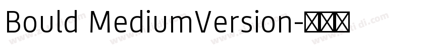 Bould MediumVersion字体转换